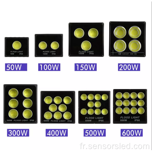 Super Power LED Flood Lights CRI> 80 avec CE ROHS 50000H